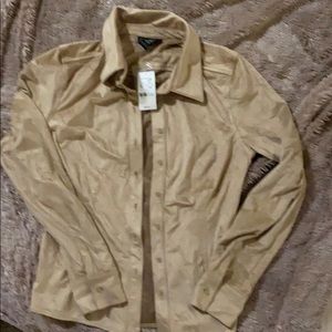 Express Vegan Suede Top